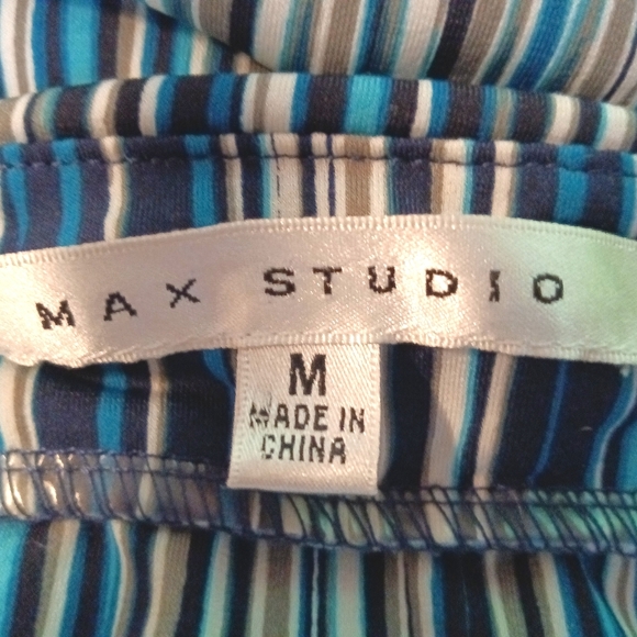 NWOT Max Studio Women's Striped Maxi Long Dress Size Medium - Picture 7 of 7